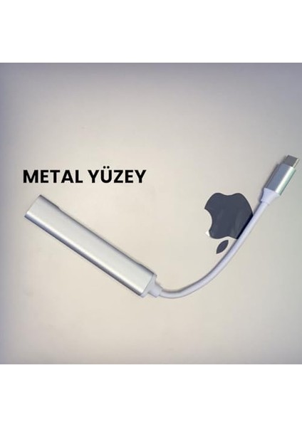 Type C To USB 3.0 Çoklayıcı 4 Adet Port Otg Çoğaltıcı Adaptörü - USB C To USB 3.0 - Macbook Için USB Portu USB Hub Çevirici