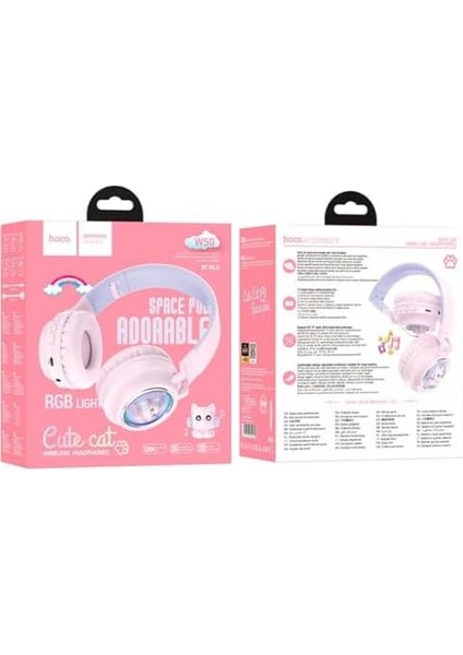 Cute Fun Bt Rgb Kablosuz Kafaüstü Kulaklık