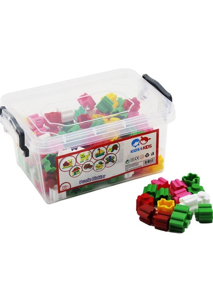 150 Pcs Puzzle Bloklar LEGO Oyuncak Saklama Kutulu