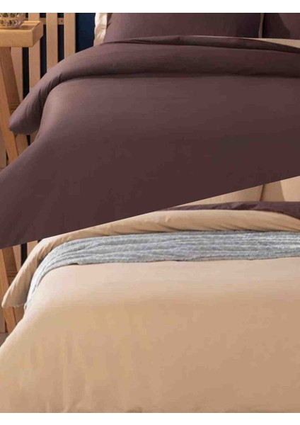 Plain Pamuk Çift Taraflı King Size Nevresim Seti