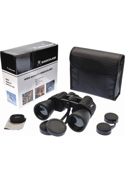 7X50 – Geniş Ön Mercekli Profesyonel El Dürbünü – 1000M/56M – Siyah V3