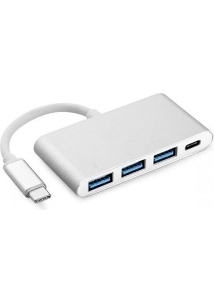 Type-C USB 3.0 3 Port Çoğaltıcı Dönüştürücü Çevirici, Macbook, Type C USB Çoklayıcı