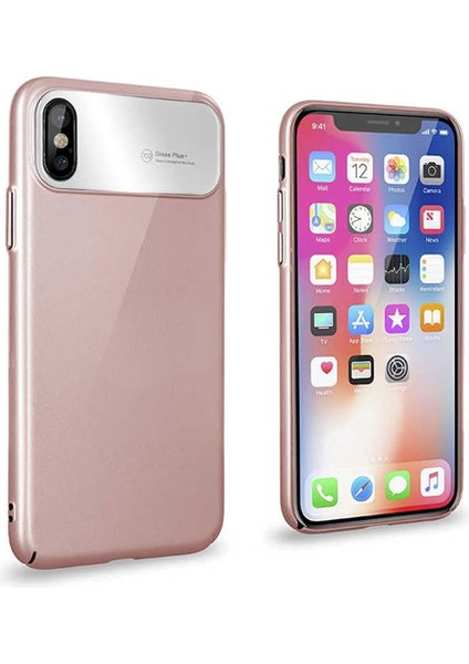 8694 Apple iPhone Xs Max 6.5 ile Uyumlu Kılıf, Ultra-Air Hard Back Cover, Rose Gold