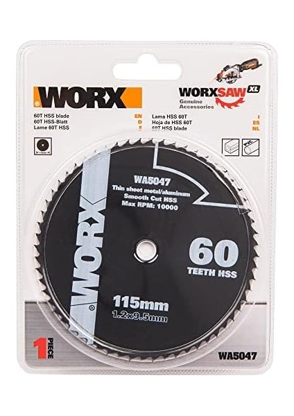 WA5047 115X9,5MM Alüminyum, Pvc, Sac Kesme, Daire Testere Bıçağı fiyatları