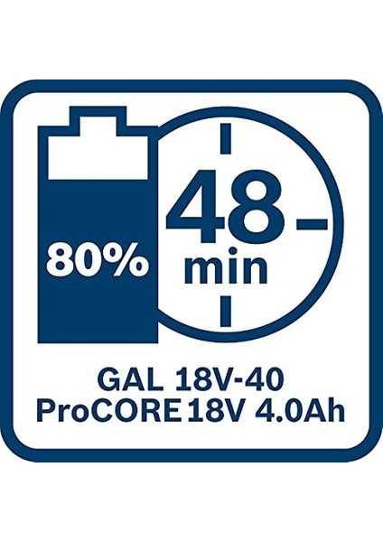 Professional Accessories 2607226252 Multivolt Hızlı Şarj Cihazı Gal 18V-40 (Üniversal, Tüm 18 V Aletler ile Kullanım Için, Aksesuar Akü)