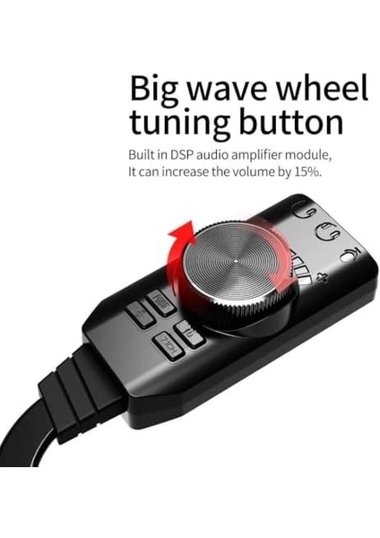 Plus Px-Gs3 Plextone Gs3 Mark Iı Sanal Gaming 7.1 Kanal USB Ses Kartı, Gaming Ses Kartı Pubg ve Lol Ses Efektleri Dahil, Mikrofon ve 3.5mm Çift Kulaklık Ses Jakı Stereo Ses Kartı Dönüştürücü modelleri