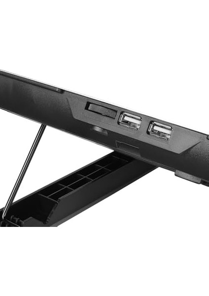 Addison Ad-Q5 17'' Windcooler Hız Kontrollü Alüminyum Çift USB Notebook Soğutucu Stand