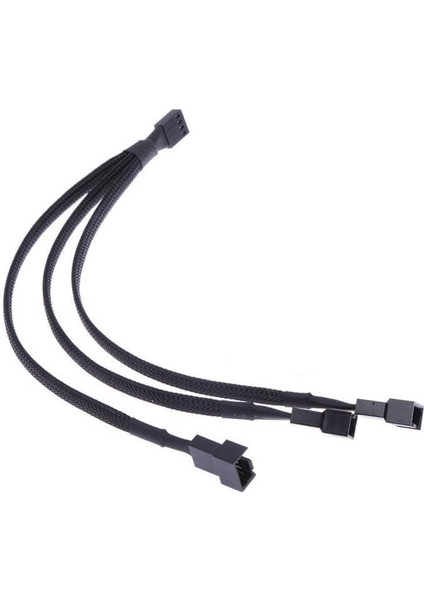5353 3'lü Fan Çoklayıcı 3 Port Y Pwm 4 Pin Splitter Çoklayıcı Switch Örgülü Kablosu (5353-3'LÜ)