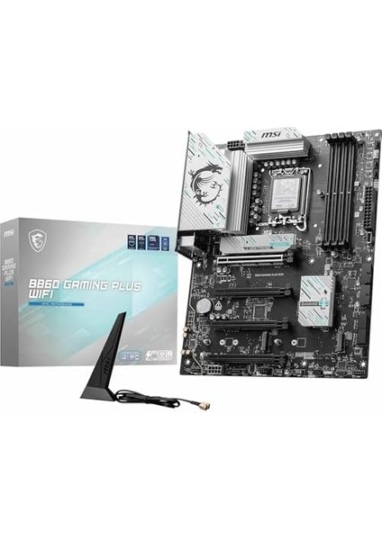 MB B860 Gamıng Plus Wıfı Soket 1851 Ddr5 8600MHZ(OC) 3xm.2 1x Tb4 HDMI Dısplay 5g Lan Wıfı 7 Atx