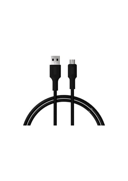 Coral Micro USB Hızlı Şarj Kablosu (Siyah + Siyah Uç) (120 Cm)