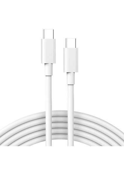Trend Şarj Kablosu iPhone 15/15 Plus/ 15 Pro/ 15 Pro Max Uyumlu Type-C To Type-C Şarj Kablosu Ayrıca Samsung Xiaomi Oppo ve Diğer Modellere Uyumlu