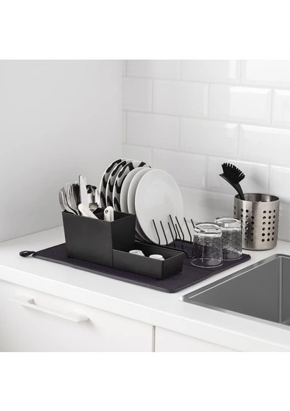 Nysköljd 44 x 36 cm Koyu Gri Bulaşık Kurutma Pedi Örtüsü Koyu Gri modelleri