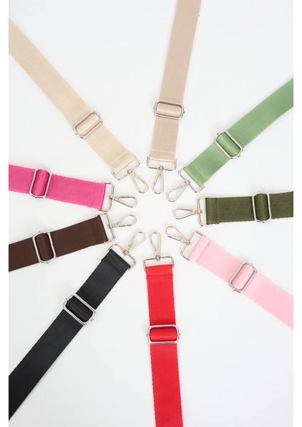 Baby Pink Ayarlanabilir Çanta Sapı Toz Pembe (Polyester) 110 cm G:4 cm