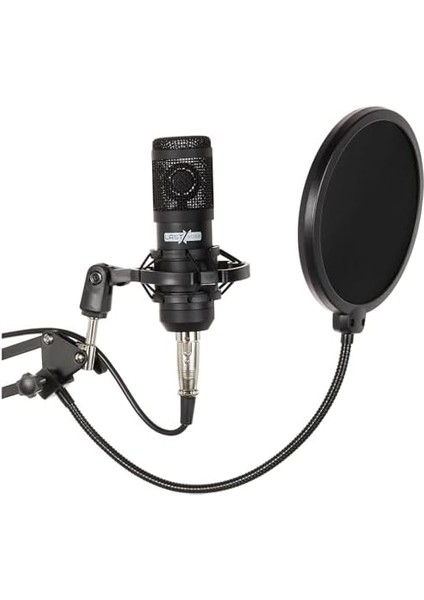 BM800BT Black Kondanser Mikrofon Stand Filtre Ses Kartı