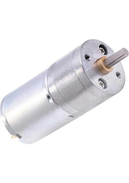 6V 25MM 1360 Rpm Redüktörlü Dc Motor