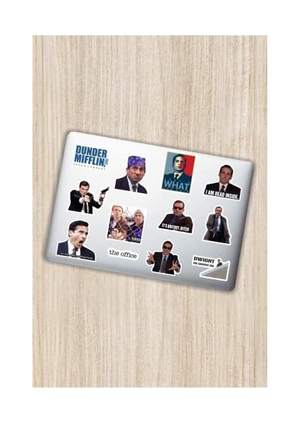 Aksesuar The Office Tasarımlı Dekoratif Laptop Notebook Tablet Telefon Sticker Set 010