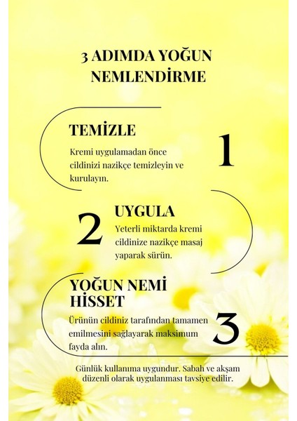Papatya Yağlı Krem - %100 Doğal Nemlendirici ve Onarıcı Bakım 40 Ml.