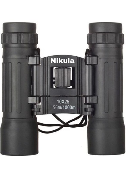 10X25 Av Dürbünü 56M/1000M Kauçuk Kaplama Siyah