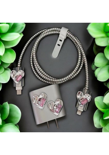 Apple iPhone 18W/20W Uyumlu Şarj Kılıfı, Şarj Kablosu Örme Aparatı, Kablo Koruyucu Aparatı, Toparlayıcı