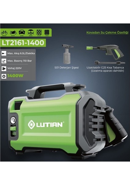 Lutıan LT-2161-1400 Basınçlı Yıkama Makinesi