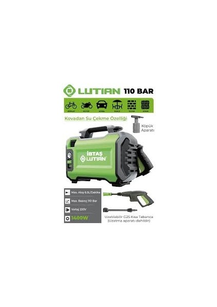 Lutıan LT-2161-1400 Basınçlı Yıkama Makinesi