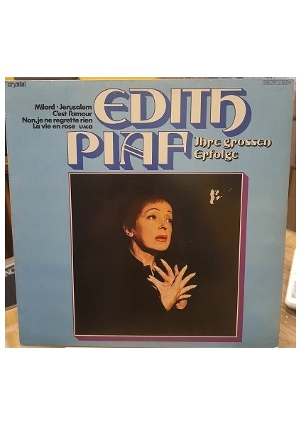 Edith Piaf – Ihre Grossen Erfolge - Plak Lp