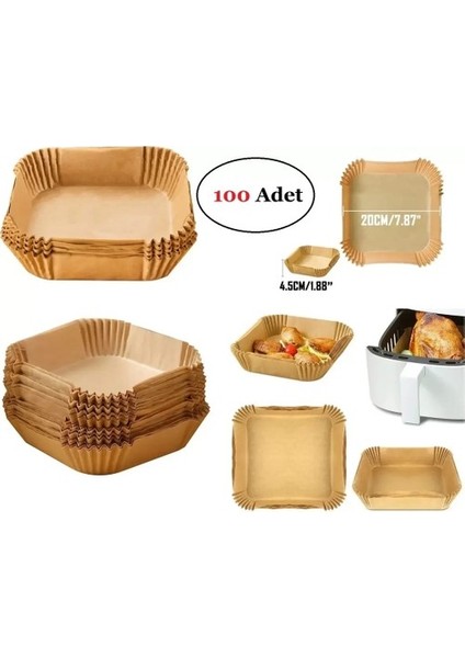 Airfreyer Fritöz Kağıdı Kare Xl / Xxl 100'lü fiyatları