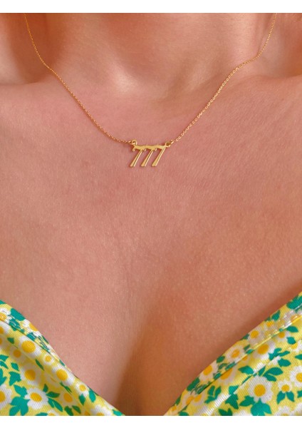 Shop 925 Ayar Gümüş Melek Sayısı Kolye