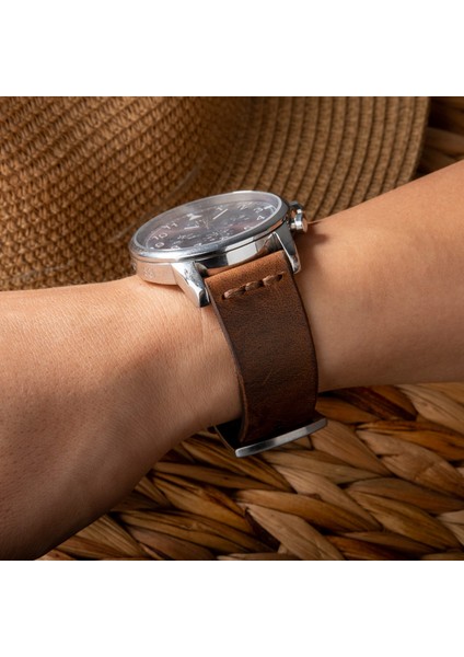 Tek Katlı Deri Saat Kayışı - Kahve fiyatları