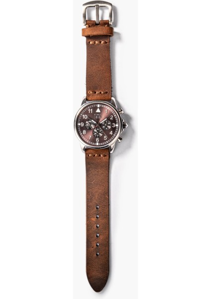 Tek Katlı Deri Saat Kayışı - Kahve indirimleri