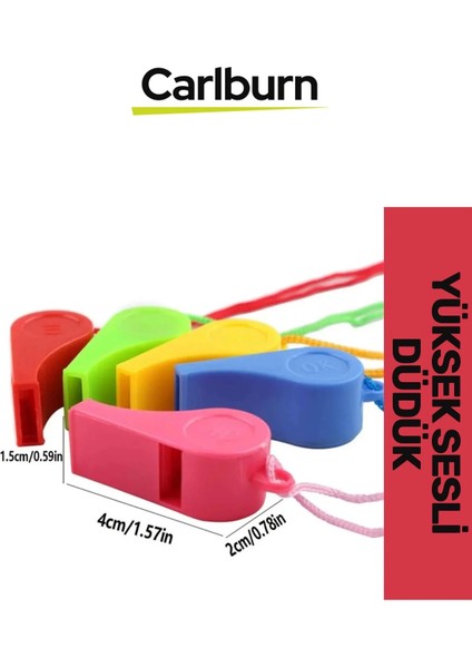 Premium Ultra Yüksek Sesli Çok Renkli Av Kamp Hakem Öğretmen Deprem Çağrı Acil Durum Düdüğü 2 Adet fiyatları