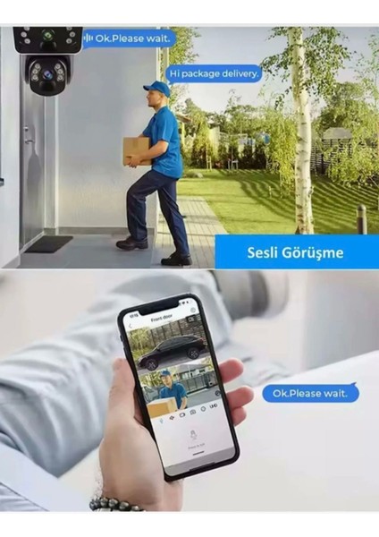 Sim Kartlı 4G 2 Kameralı Solar Panelli Güneş Enerjili Sirenli modelleri