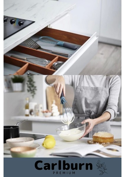 Özel Üretim Kolay Temizlene Yapışmaz Yıkanabilen Mutfak Silikon Saplı Balon Düz 2 Işlevli Çırpıcı modelleri