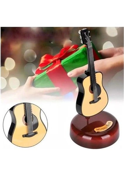 Müzik Kutusu Gitar Kurmalı Müzik Kutusu Dekoratik Müzik Kutusu indirimleri