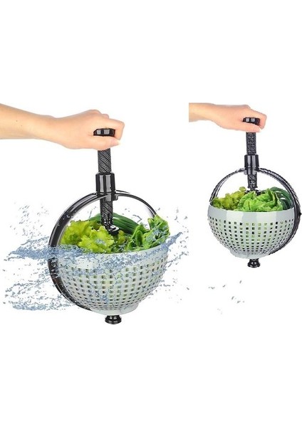 Hızlı Salata Kurutucu Süzgeç- Dönerli Süzgeç Dev Boy modelleri