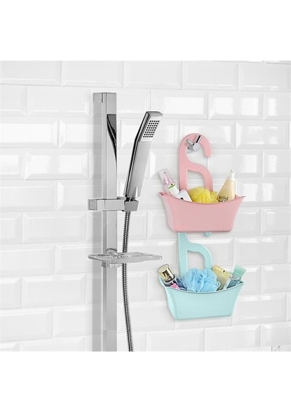 Banyo Sepeti Delikli Sepet Çok Amaçlı Sabun Şampuan Tutucu Raf