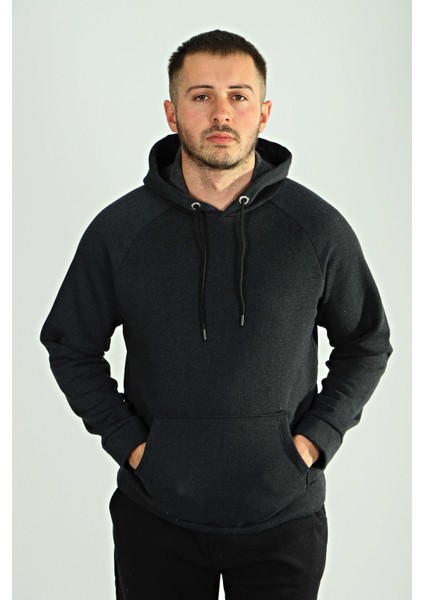 Tmb 3 Ip Şardonlu Kapşonlu Sweat 24 Füme