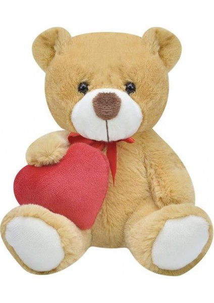 Kalpli Ayı 15 cm Peluş Ayı Sevgiliye Hediye