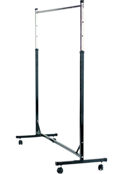 Profesyonel Tekli Ayarlı Askılık, 120 x 165 cm , Mağaza Standı, Orta Stant, Elbise Askılığı