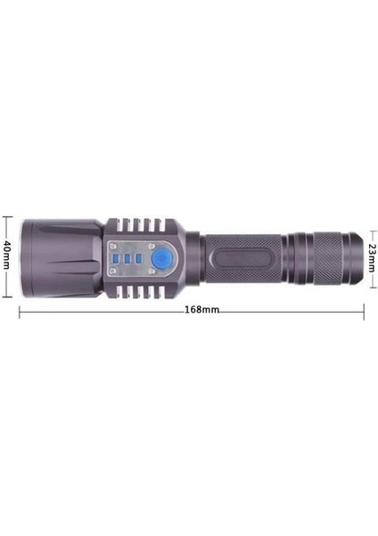 Baretta BRS18 Oto Şarjlı T6 LED 3000 Lümen El Feneri