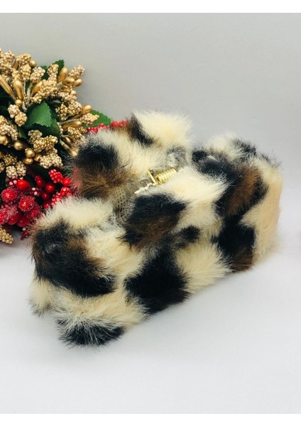 Leopar Tüylü Dikdörtgen Peluş Mandal Toka Kıskaçlı Saç Tokası indirimleri