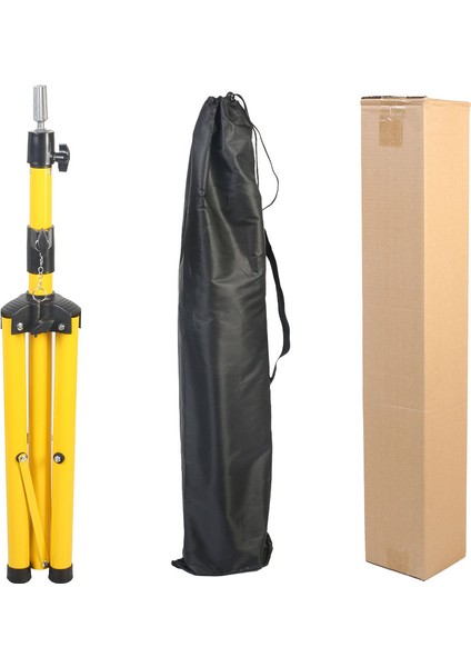 Kuaför Eğitim Mankeni Için Metal Tripod / Sari + Taşıma Çantası