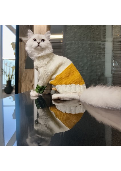 Kedi Köpek İçin Krem Dama Kazak fırsatları