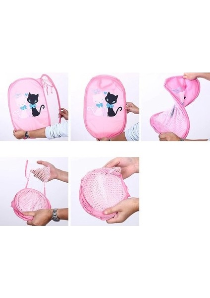 Karikatür Figürlü Katlanır File Oyuncak ve Çamaşır Sepeti fiyatları