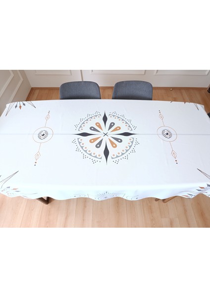 Bohem Desenli Masa Örtüsü | Dertsiz Leke Tutmaz Kumaş | Dijital Baskı | 150 x 210 cm