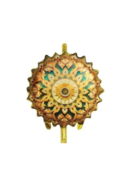 Ramazan Motifli Folyo Balon Gold Yeşil