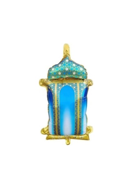 Ramazan Kandil Figürü Folyo Balon Mavi Renk