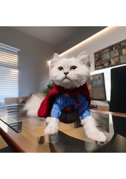 Kedi Köpek için Pelerinli Superman Kostümü fiyatları