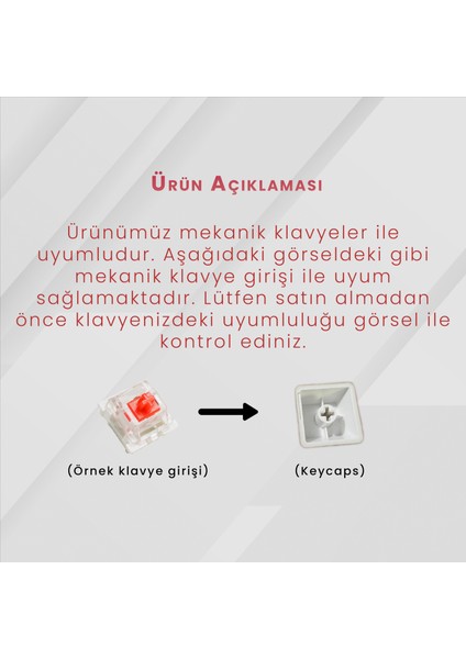 Valorant Jett Keycaps - 14'lü Mekanik Klavye Tuşu