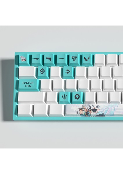 Valorant Jett Keycaps - 14'lü Mekanik Klavye Tuşu